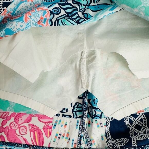 Lilly Pulitzer Patchwork SKIRT size 4 NOT A SKORT - Picture 11 of 13